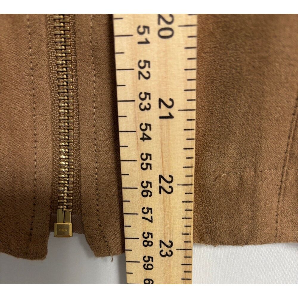 Draper's & Damon's Faux Suede Zip Jacket  Braided Trim Western Bohemian Chic PS - Picture 9 of 11